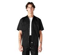 Dickies Chemise de Travail, à Manches Courtes, pour Hommes, Noir, Taille L