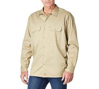 Dickies Chemise de Travail à Manches Longues en sergé Flexible pour Homme, Sable, XL
