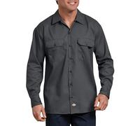 Dickies Chemise de Travail Flex à Manches Longues pour Homme Coupe décontractée, Charbon, Taille L