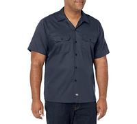 Dickies Chemise de Travail Flexible à Manches Courtes pour Homme Coupe ajustée Bouton, Anthracite V1, XL