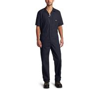 Dickies Combinaisons de travail à manches courtes pour homme, Bleu marine foncé V1, S/taille courte
