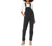 Dickies Duck Double Front Bib Overalls Salopette, Noir délavé, XL Femme