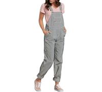 Dickies, Femme, SALOPETTE DROITE DÉCONTRACTÉE, RAYÉ HICKORY RINCÉ, XS