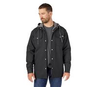Dickies Fleece Hooded Duck Shirt Jacket with Hydroshield Vêtements d'extérieur Utilitaires de Travail, Noir, M Homme