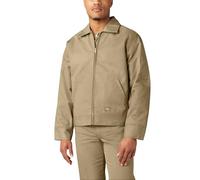 Dickies Insulated Eisenhower Front-Zip Jacket, Beige, X-Large Homme