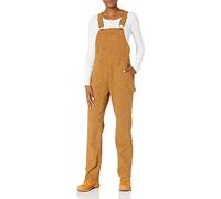 Dickies Salopette à bretelles double devant pour femme, Canard brun rincé, XS