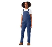 Dickies - Salopette pour femme à bretelles effet rinsé, Coupe Boyfriend, Indigo, XS