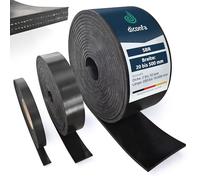 diconfa Bande en caoutchouc SBR avec renfort tissé 60mm x 3mm, 3m | ÉPAISSEUR : 2 à 10 mm - LONGUEUR : 0,05 à 10 m - LARGEUR : 20 à 500 mm - très robuste, renforcé d'une armature en tissu