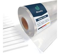 diconfa Plaque PVC Transparente sur Mesure 2 mm d'épaisseur - 0,1 à 1,5 m de Largeur - 0,1 à 10 m de Longueur (1100 x 1300 x 4 mm) Bâche en Plastique Claire Nappe Tapis de Protection sous-Couche