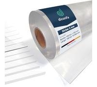 diconfa Plaque PVC Transparente sur Mesure 2 mm d'épaisseur - 0,1 à 1,5 m de Largeur - 0,1 à 10 m de Longueur (100 x 1400 x 5 mm) Bâche en Plastique Claire Nappe Tapis de Protection sous-Couche