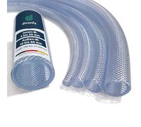 diconfa Tuyau en PVC avec insert en tissu Ø 10 à 60 mm - 0,1 à 25 m - SÉLECTION : 6/12 mm, 3800 mm (3,8 m) de long - Qualité alimentaire - Eau potable - à air comprimé - d'arrosage FDA KTW