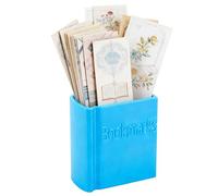 DICOSMETIC Porte-marque-page amusant en forme de livre - Petite boîte de rangement de bureau - Cadeaux pour les amateurs de livres - Décoration de bureau créative pour la maison et le bureau - Bleu
