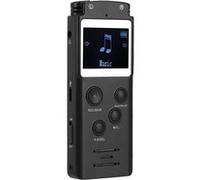 Dictaphone 3.7V 8G 1.4'' TFT Enregistreur vocal numérique Lecteur MP3 Noir G
