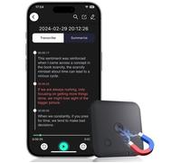 Dictaphone 64GB Enregistreur Vocal IA | Transcription & Résumé avec ChatGPT 4o, 102 Langues, Contrôle App - CR1