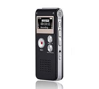 Dictaphone numérique 16 Go avec Lecture pour conférences - Dictaphone Rechargeable par USB Petit Appareil à Bande