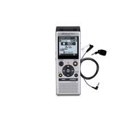 OM Digital Solution Dictaphone WS-882 4 Go stéréo avec micro ME52 réduction de bruit Argent/Noir