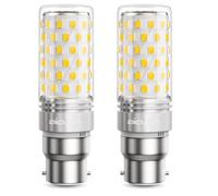 DiCUNO Ampoule LED B22, 10W Équiv. 130W halogène, 4000K, 1400lm, Lot de 2 | Blanc neutre, Culot à baïonnette B22, Non-dimmable, 230V, Ampoule Maïs LED pour plafonniers, lampadaires et suspensions