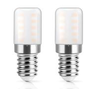 DiCUNO Ampoule LED E14 pour frigo, Blanc chaud 2700K, 3W, 270lm, Lot de 2 | équivalent 30W halogène, Non-dimmable, Petit culot à vis E14 LED pour réfrigérateur, lampe de sel, hotte, machine à coudre