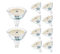 DiCUNO Ampoule LED GU5.3 MR16 12V, 6W Équiv. 50W, 4000K, 580lm, Lot de 10