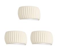 Diday Lot de 3 Applique Murale Intérieur LED 10W Moderne Lampe Murale Abat-jour en Résine Design Demi - cercle Blanc Lumière Froide