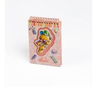 Diddl Carnet à Spirale A6 Pimboli, Orange, 40 Pages 80g, Reliure en Haut, Thème Scolaire Coloré