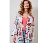 DIDI Kimono In Offwhite With Ocean Treasures Xl Print Taille: 42-44 | Peignoirs Outlet | Femme | Blanc