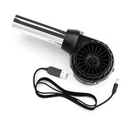 DIDILLX Soufflet de barbecue pour la cuisine en plein air, ventilateur portable rechargeable par USB avec tube en aluminium
