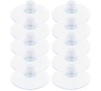 Didiseaon 10 Pièces Ventouses Transparentes PVC 5,3cm Vis M4 | Fixation sans Perçage, Capacité Portante Fiable, Usage sur Carrelage et Surfaces Lisses