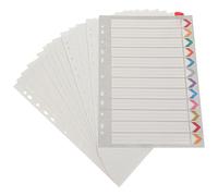 Didiseaon 12 Intercalaires de Classeur avec Onglets en Papier A4 pour Séparer Documents et Marquer Pages, pour Planners et Présentations