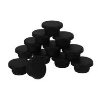 Didiseaon 12 Pièces Bouchon en Silicone Noir pour Tube 1 Pouce,