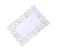 Didiseaon 140 Pièces Dentelle Nappe Jetable Nappe Rectangle Nappe Plateau Napperons Nappe Oblongue Plaque Napperons Papier Dégraissant Papier Absorbant l'huile Cuisson Alimentaire