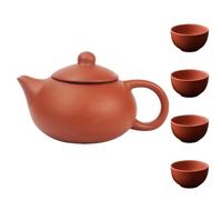 Didiseaon 1ensemble Théière Violette Antique Fait Main avec Infuseur Service à Thé Kung Fu Élégant pour Maison et Bureau Set Tasses Théière