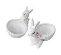 Didiseaon 2 Pièces Bol à Lapin en Céramique Blanc, Rangement Bureau