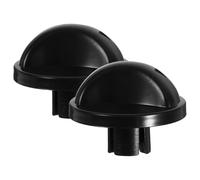 Didiseaon 2 Pièces Bouton de Rechange Ventilateur Noir en Abs Minuterie Rotative, Commande Fiable pour Ventilateur Électrique, Accessoires Universels Adaptés Camping et Usage Domestique