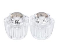 Didiseaon 2 Pièces Boutons de Robinet de Universels Abs pour Eau Chaude et | Pièce de Remplacement Simple à Installer, Prise Confortable, pour Baignoire et Salle de Bain
