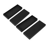 Didiseaon 2 Pièces Coffret Présent Rectangulaire en Papier Noir pour Cravate Homme, Boîte Réutilisable avec Couvercle, Protection Frottement pour Occasions Formelles
