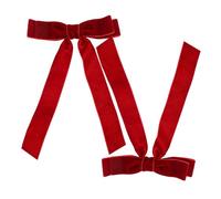 Didiseaon 2 Pièces Pince à Cheveux Nœud en Tissu Floqué, Style Mignon | Usage Quotidien et Fêtes, Maintien Antidérapant, Facile à Poser, Lot Décoratif pour Femmes et Jeunes Filles