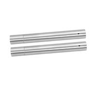 Didiseaon 2 Pièces Support Brochette Acier Inoxydable Tube de Rangement Métallique pour Brochettes Organisateur Skewers Portable pour Accessoires Barbecue et Camping