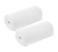 Didiseaon 2 Rouleaux Tissu de Plâtre pour Modèles de Montagnes, Rouleau 4 | Séchage Rapide, Robuste et Doux Peau, Alternative au Papier, Usage Moulage et Scènes