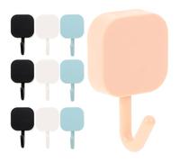 Didiseaon 20 Pièces Crochet Mural Auto-adhésif ABS Carré | Crochets Muraux Adhésifs, Forte Capacité de Charge, sans Bavure, Usage la Cuisine et Entrée