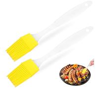 Didiseaon 2pièces Pinceau Silicone Cuisine Brosse à Badigeonner Ergonomique pour Huile Pâtisserie Grillades et Cuisson Résistant et Facile à Nettoyer Usage Polyvalent pour Barbecue et Four