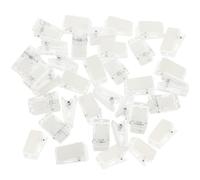 Didiseaon 35 Pinces Adhésives pour Badges Nominatifs Transparentes en Plastique Épais, Clips à Ressort Miniatures pour Cartes D'identité, Porte-badge Double Face Auto-adhésif, Lot de 35
