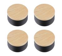 Didiseaon 4 Pièces Boîtes à Bougies en Fer-Blanc 8 Oz Couvercle | Fabrication DIY et Rangement, Style Moderne Rustique, Usage Maison et Engagement, Contenant Polyvalent