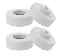 Didiseaon 4 Pièces Kit de Galets en Zinc Blanc pour Porte Coulissante de Serrage Performance de Glissement Fluide et Résistance aux Intempéries pour Jardin et Ferme