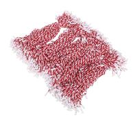 Didiseaon 500 Pièces Guirlandes Décoratives en Tissu, Ficelle Rouge en | Crochets pour Suspendre les Boules de Noël, Verrouillage Sûr, Usage Facile, Fêtes Familiales
