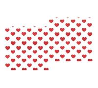 Didiseaon 6 Ensembles Guirlande de Cœurs en Papier Rouge pour Mariage et | Décor Mixte pour Ballons et Guirlandes Lumineuses, Fond Photo Marquant, Usage Crèche et Manteau