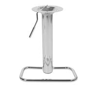 Didiseaon Accessoire Vérin à Gaz Haute Résistance Anneau Repose-Pieds Intégré pour Tabouret de Bar et Chaise de Bureau, Mécanisme Stable en Fer Argenté pour Usage Commercial