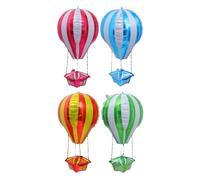 Didiseaon Accessoires Photo Ballons en Film Aluminium Lot de 4 Forme Montgolfière pour Décoration de Fête Résistance pour Séances Photo et Fêtes