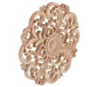 Didiseaon Applique en Bois Sculpté Décalque Sculpté de Style Européen Vintage Non Peint pour Décoration de Meubles Maison Salon 24Cm Plusieurs styles