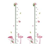 Didiseaon Autocollants de Hauteur Décoration Murale Créative 2pcs en Pvc, Règle de Croissance Amovible et Réutilisable pour Garçon et Filles pour Chambre D'garçon et Filles